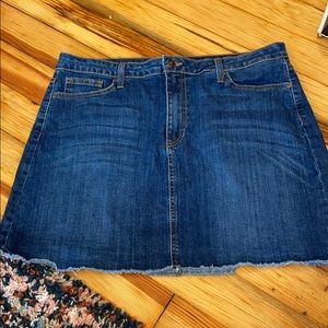 Just black dark denim skirt